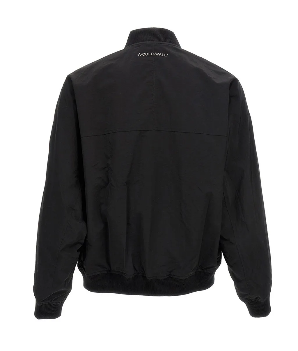 Zip-Up Long-Sleeved Bomber Jacket
