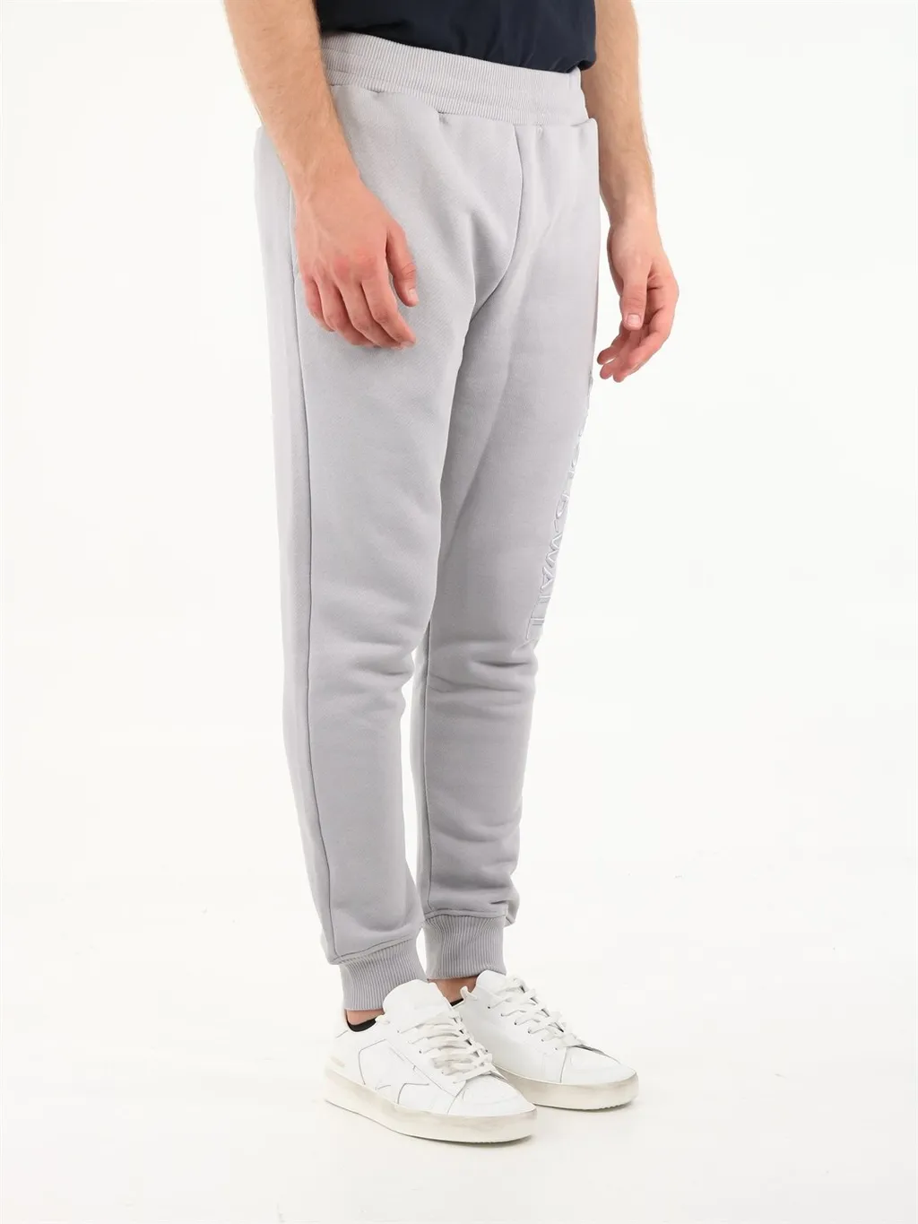 Logo Embroidered Drawstring Track Pants