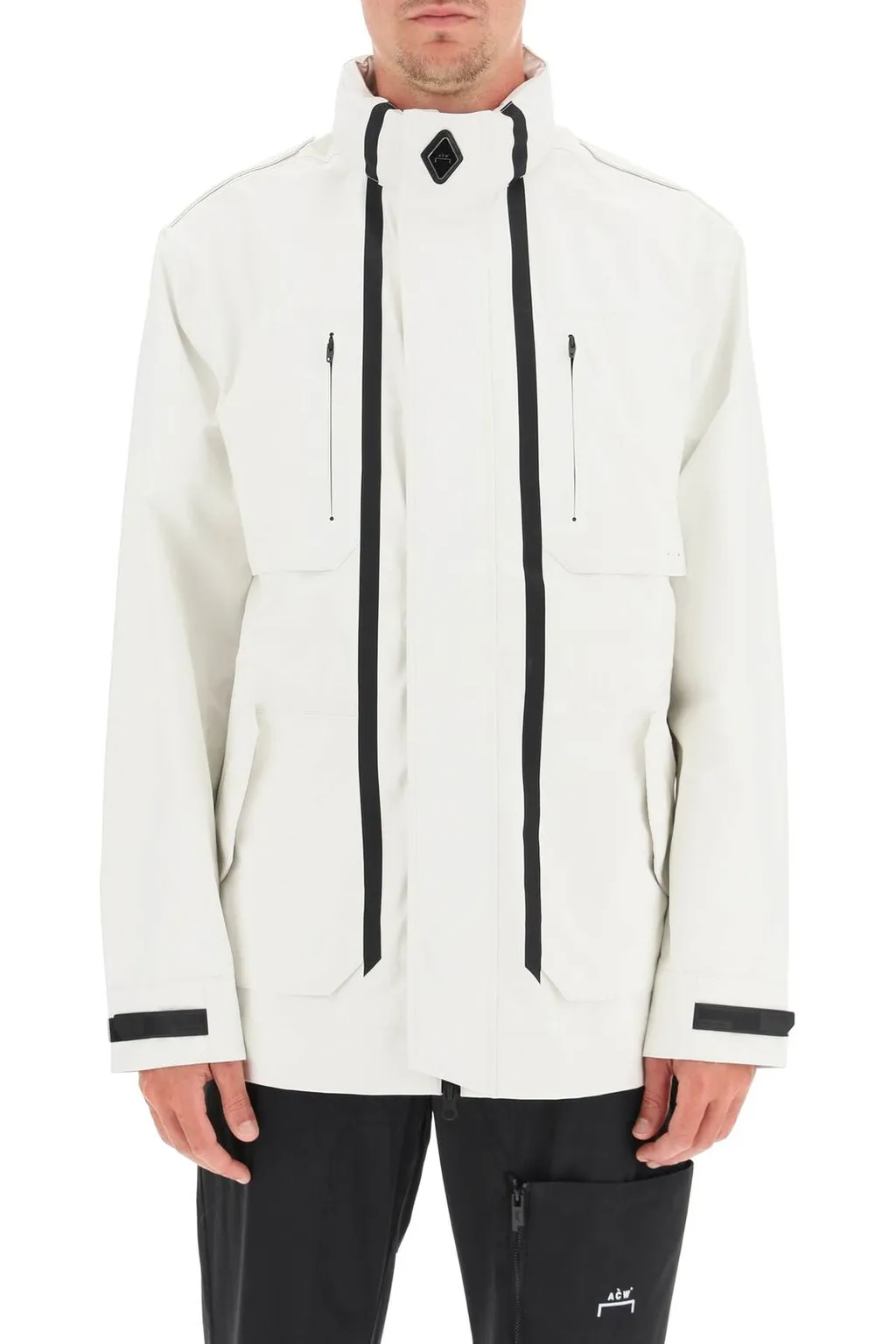 Double-Slider Zipped Filed Jacket