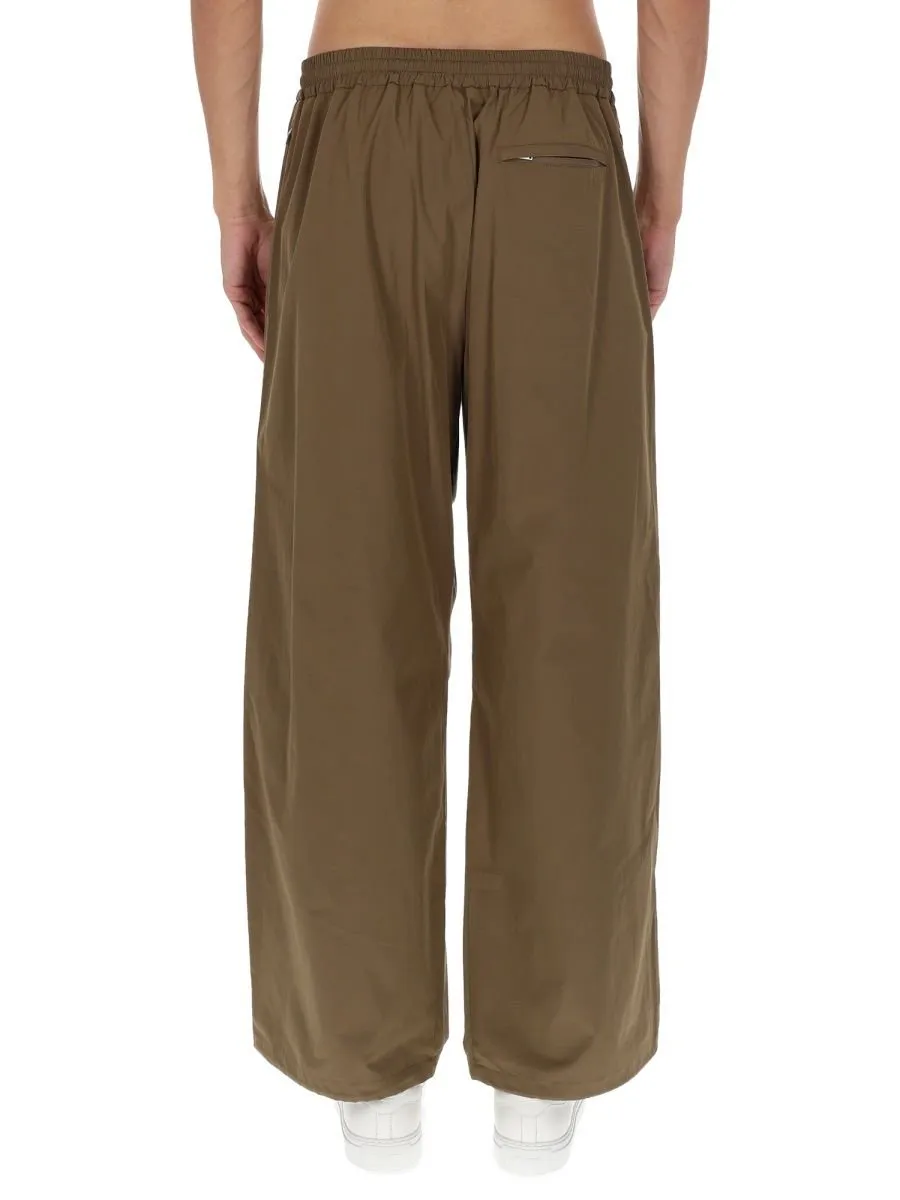 Wide Leg Elasticated Waistband Trousers