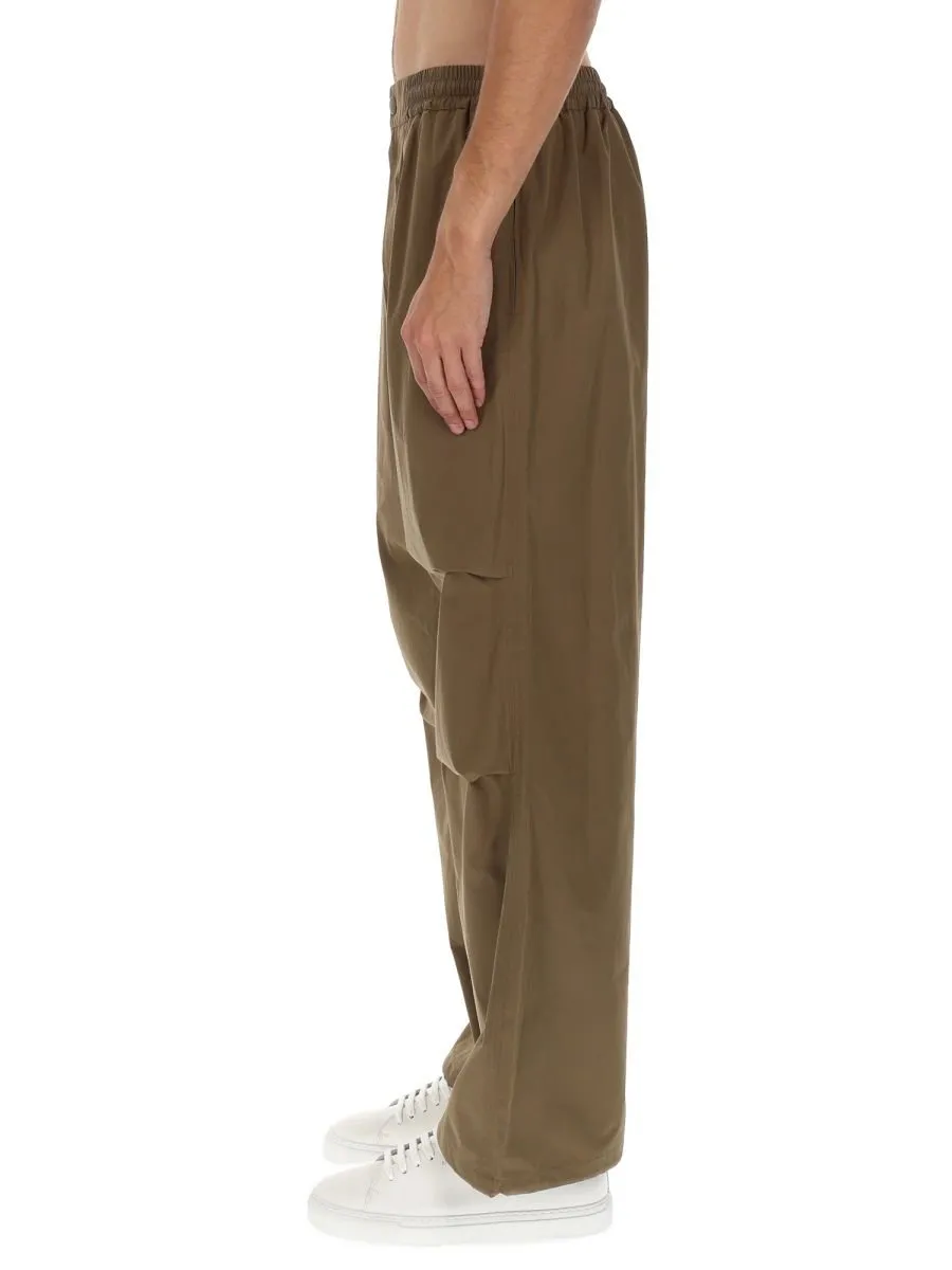 Wide Leg Elasticated Waistband Trousers