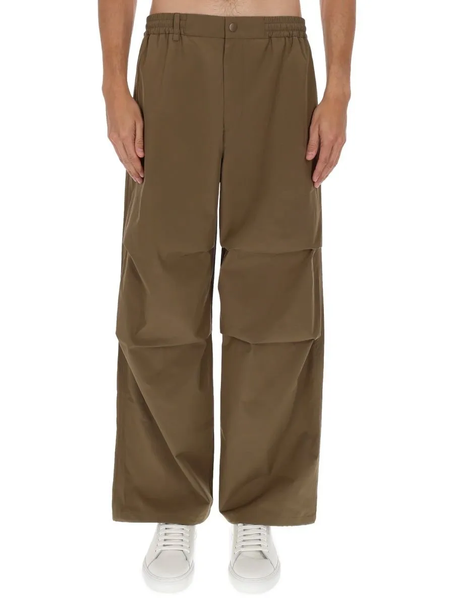 Wide Leg Elasticated Waistband Trousers