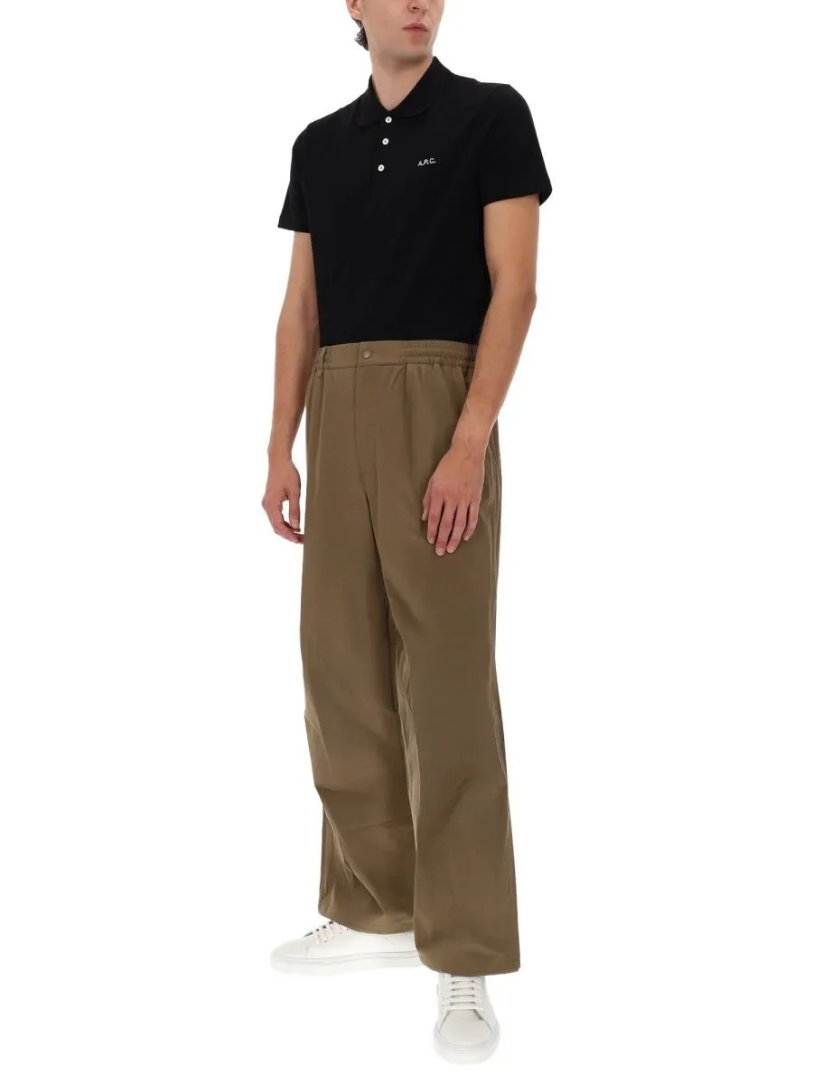 Wide Leg Elasticated Waistband Trousers