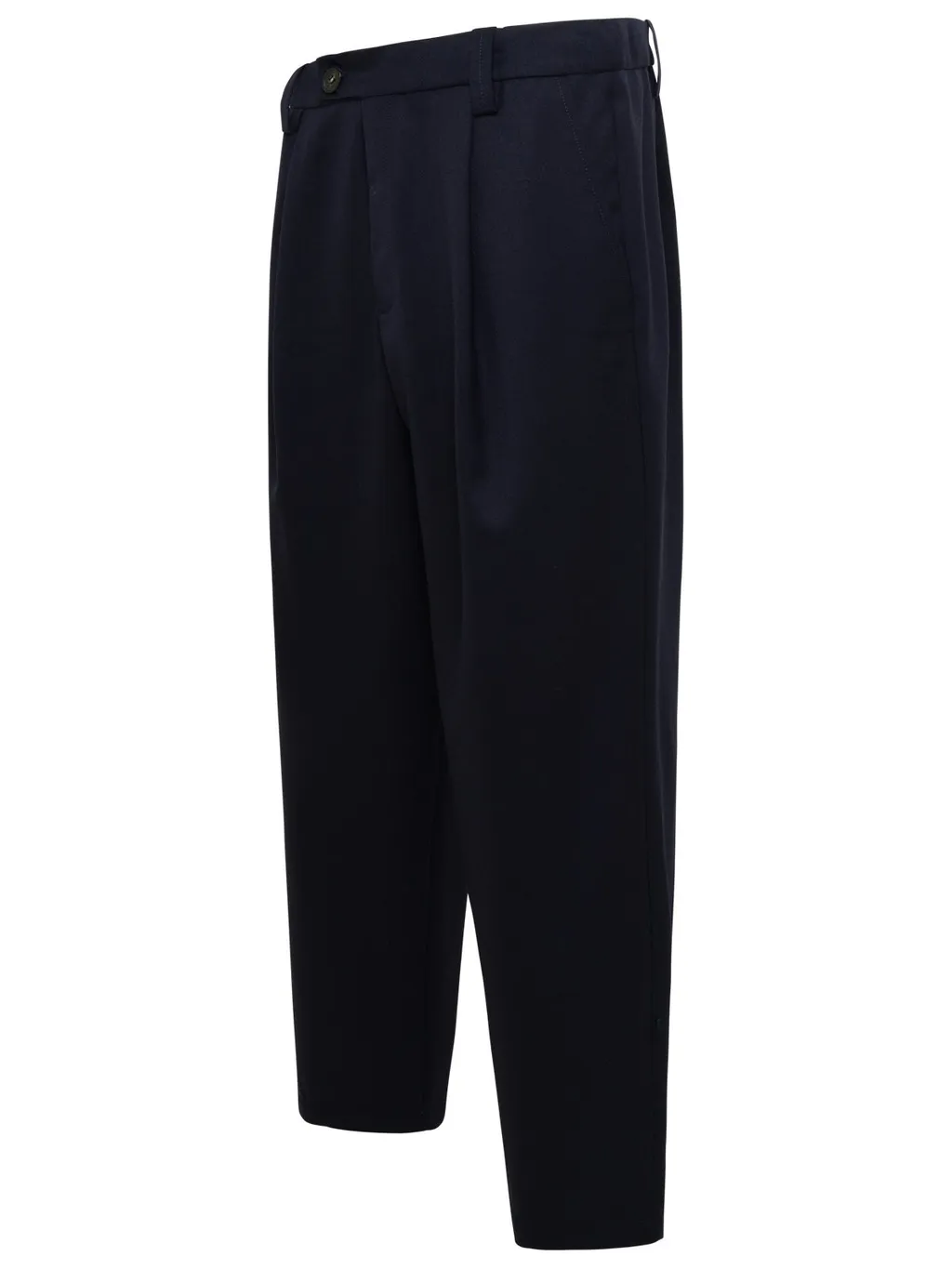 Cropped Straight-Leg Tailored Trousers