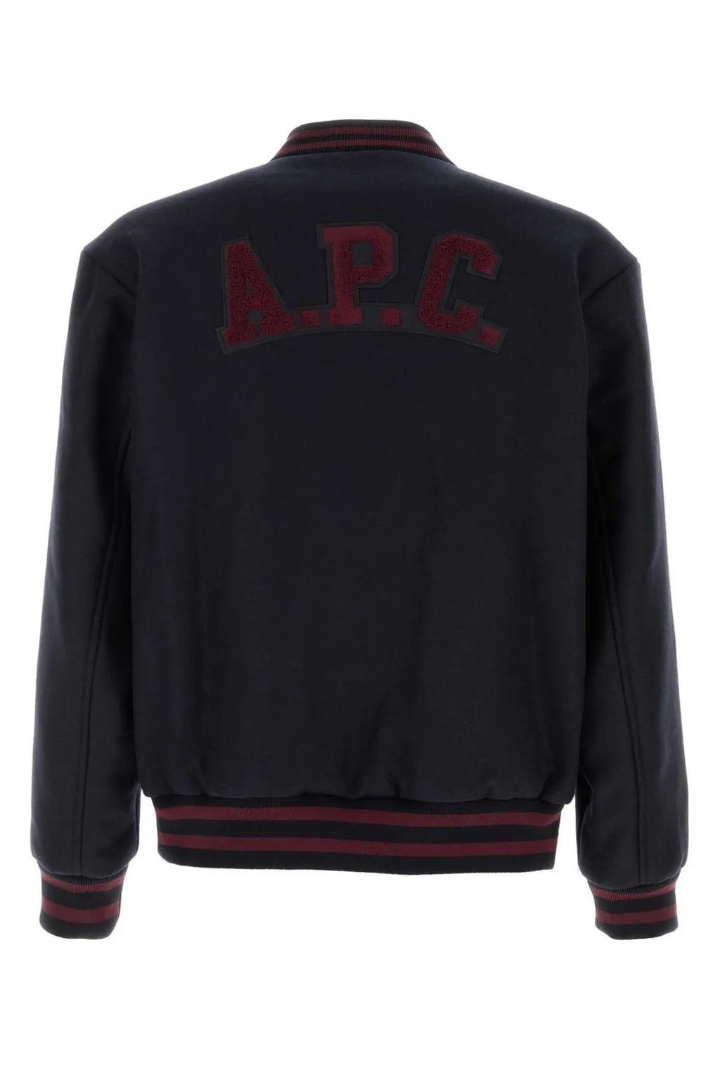 Striped Trim Logo Detailed Jacket