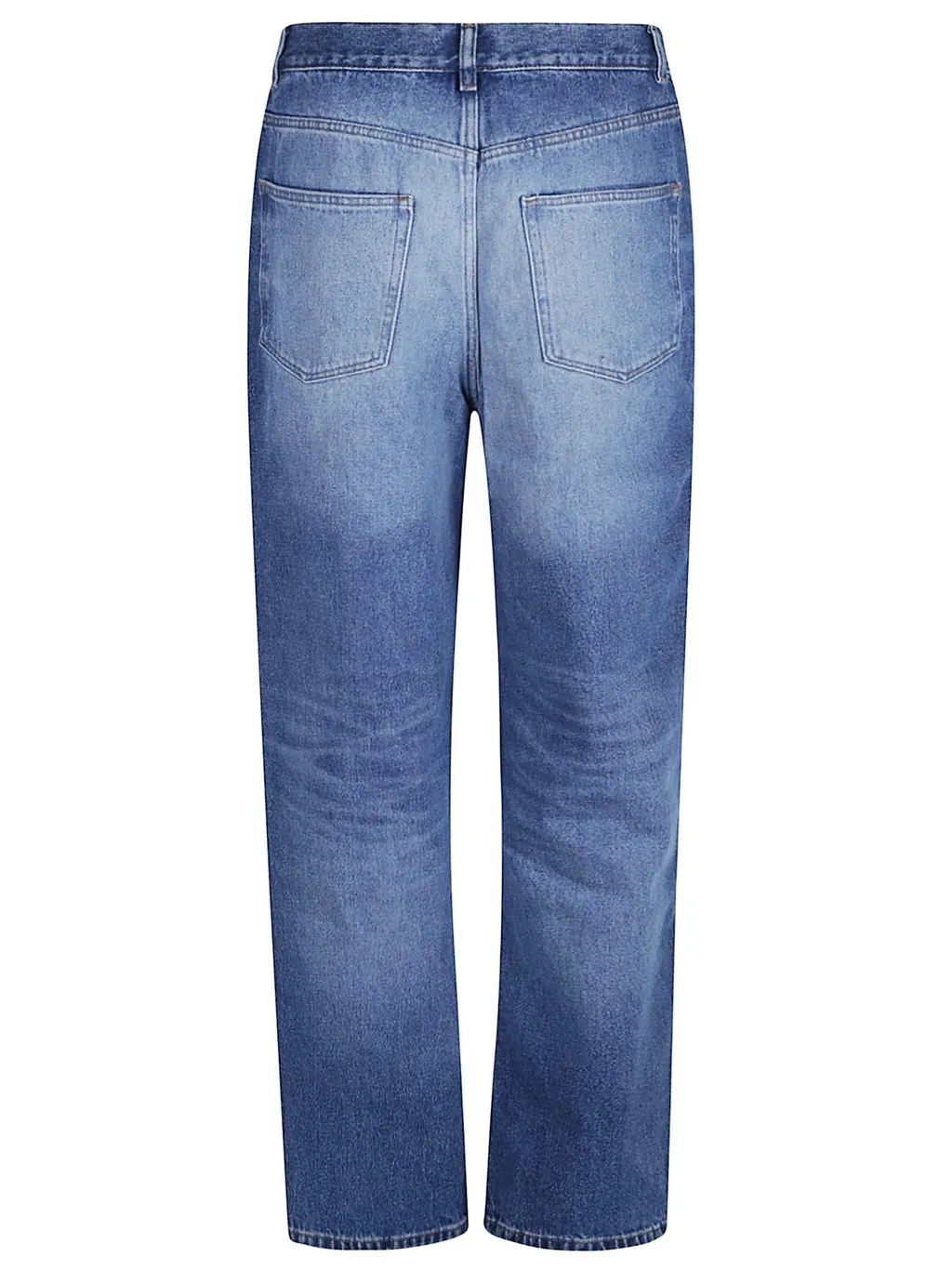 Button Detailed Straight Leg Jeans