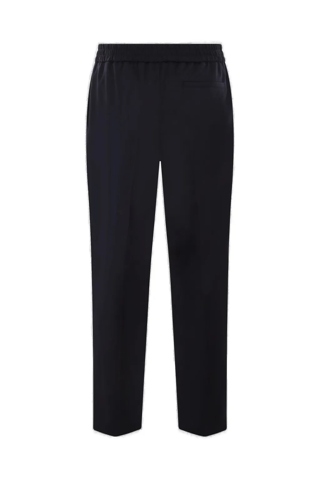 Elastic Waist Straight-Leg Pants