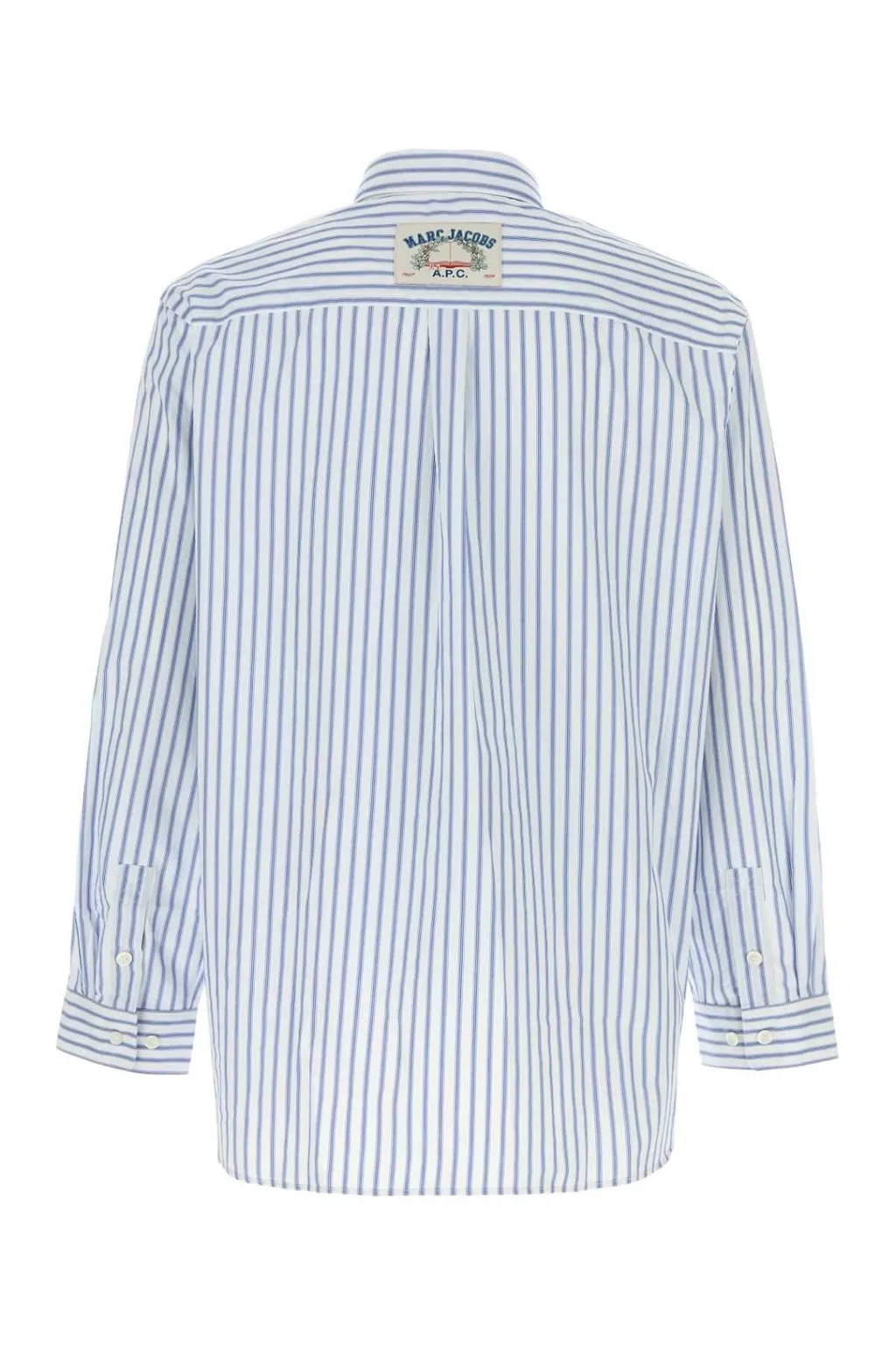 X Marc Jacobs Pinstriped Straight-Hem Shirt