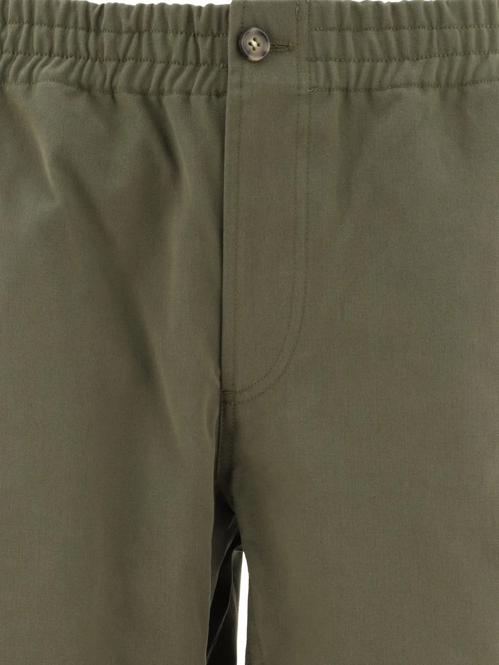 Elastic Waist Straight-Leg Pants