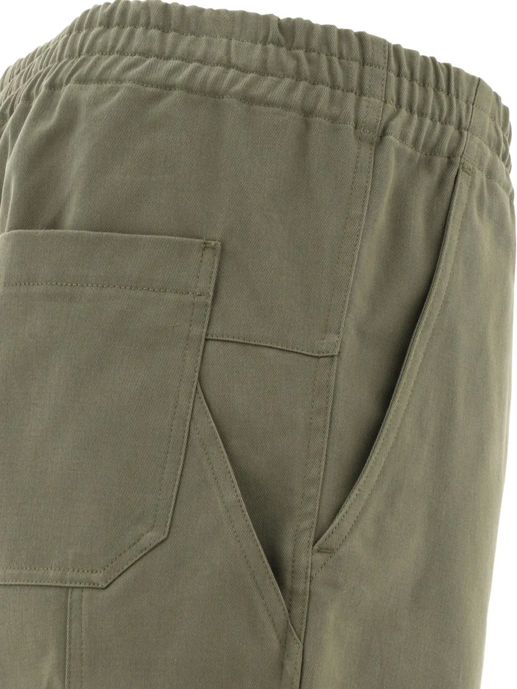 Elastic Waist Straight-Leg Pants