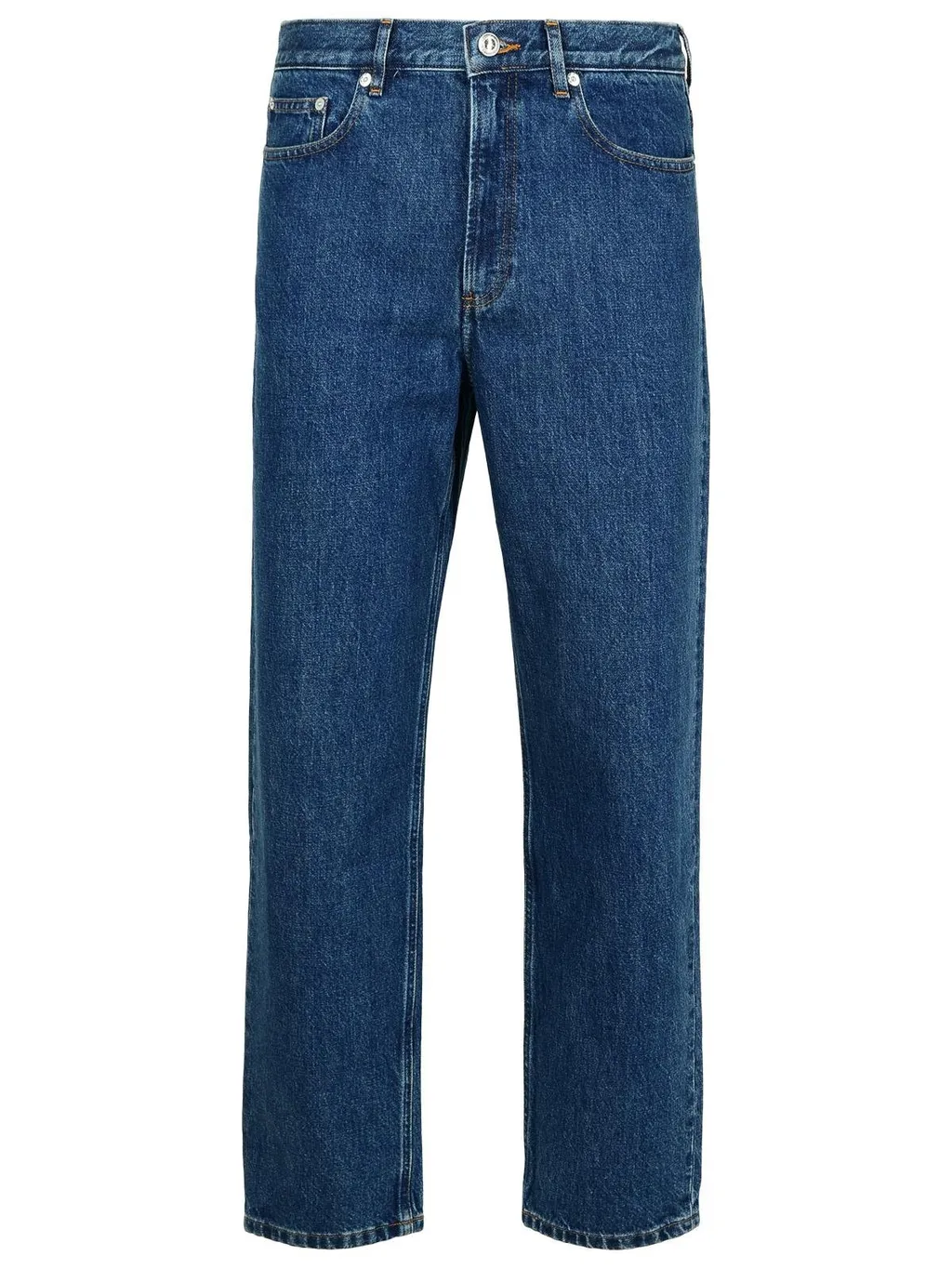 Straight-Leg Slim-Cut Jeans