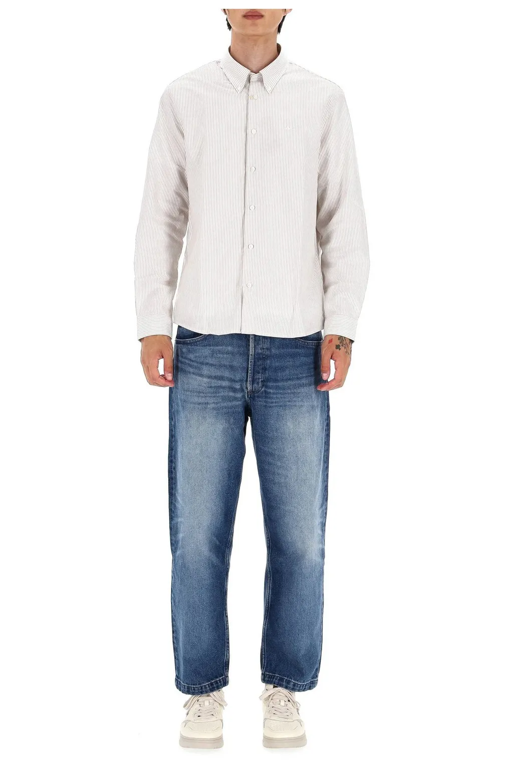 Long-Sleeved Striped Shirt