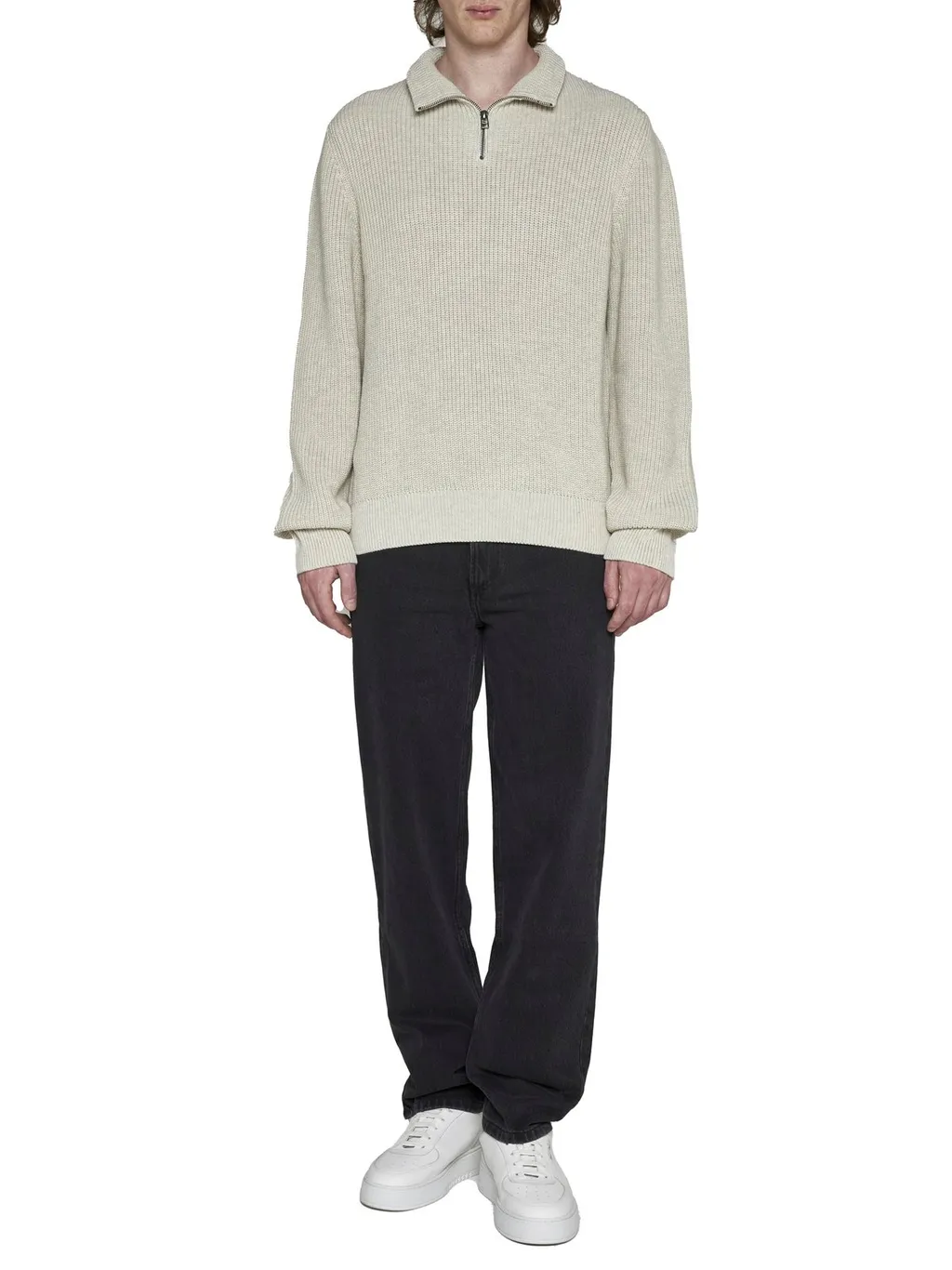 Alex High-Neck Knitted Jumper