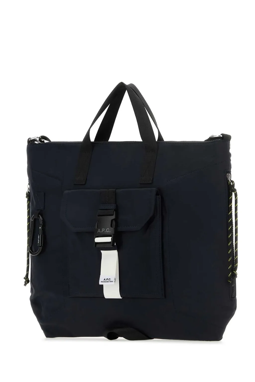 Buckle Detailed Zip-Up Tote Bag