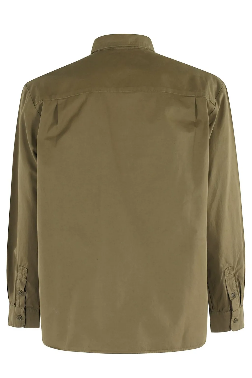 Logo Embroidered Long-Sleeved Shirt