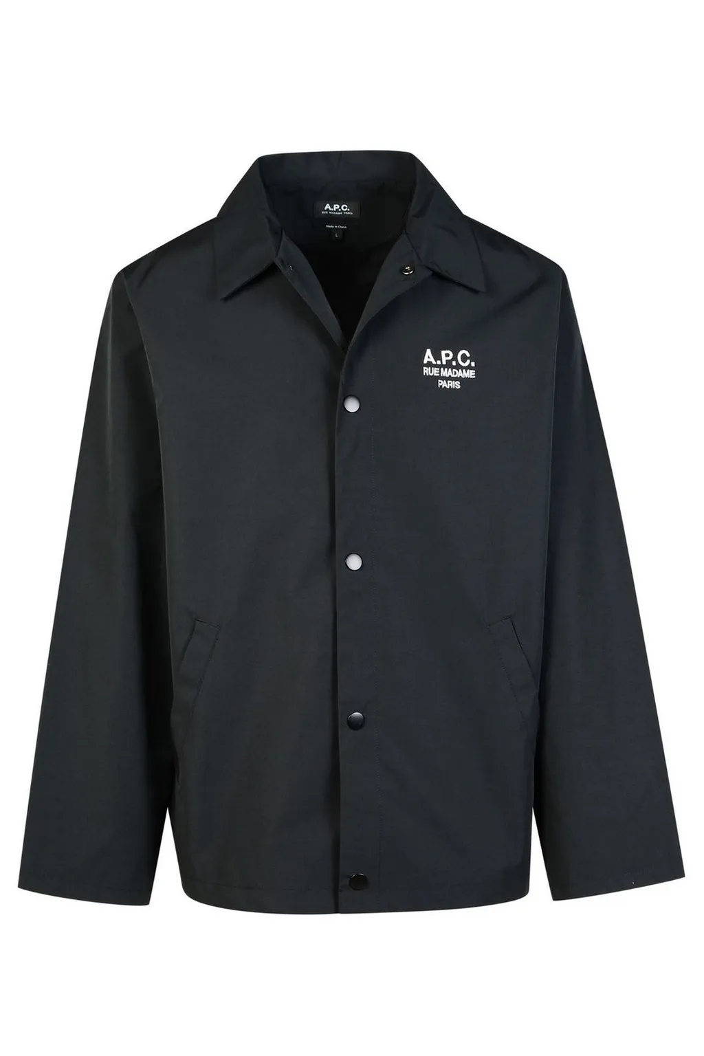 Logo Embroidered Snapped Bomber Jacket