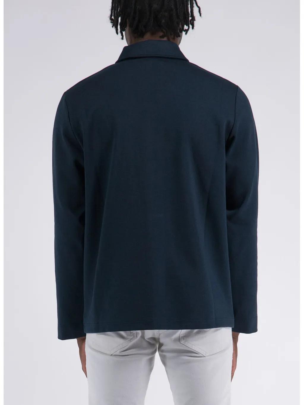 Long-Sleeved Button-Up Jacket
