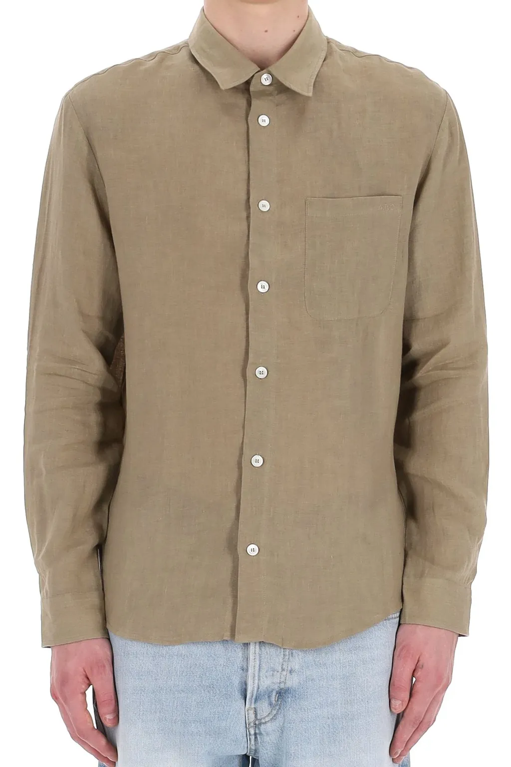 Buttoned Long-Sleeved Shirt