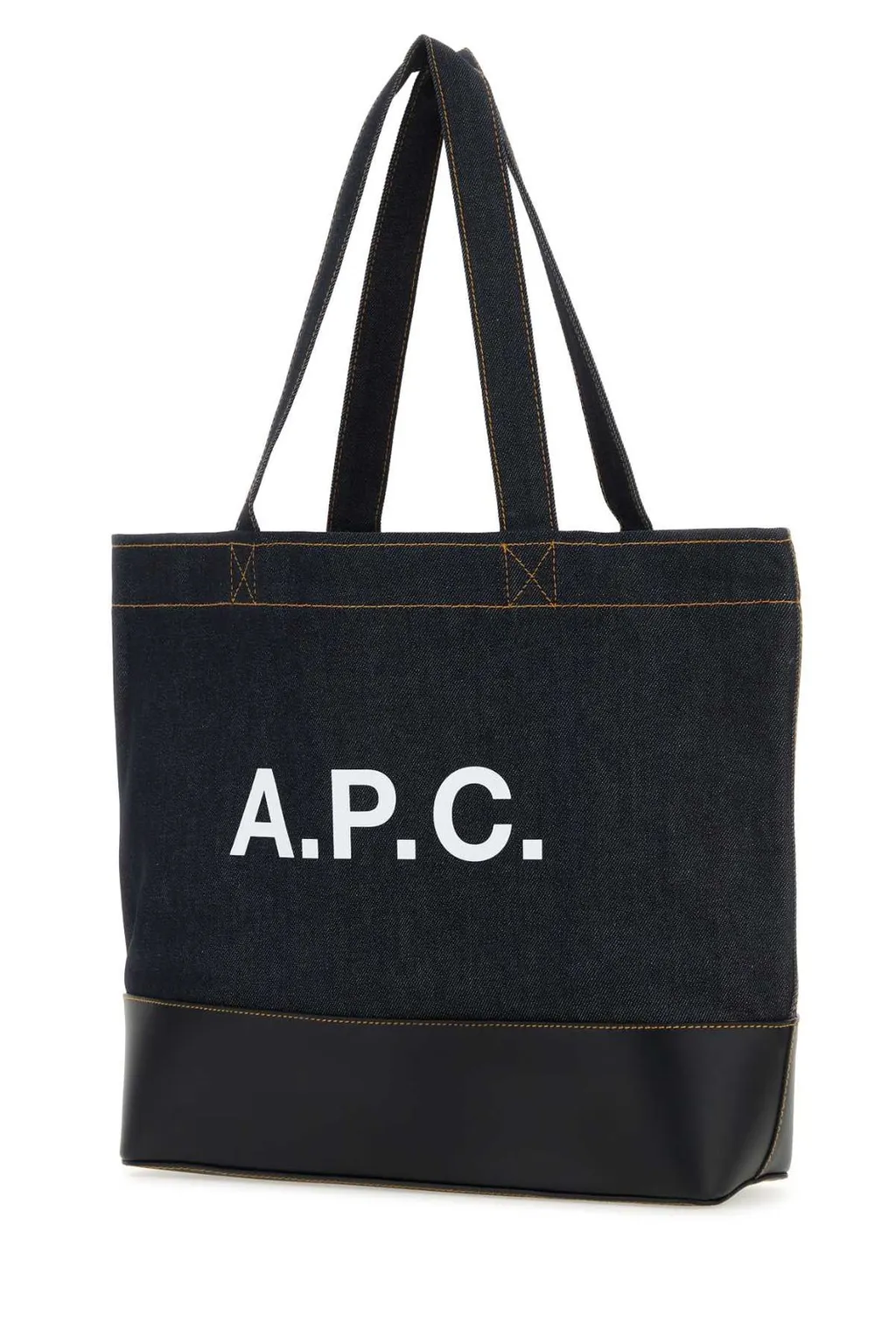 Axel Logo Printed Denim Tote Bag