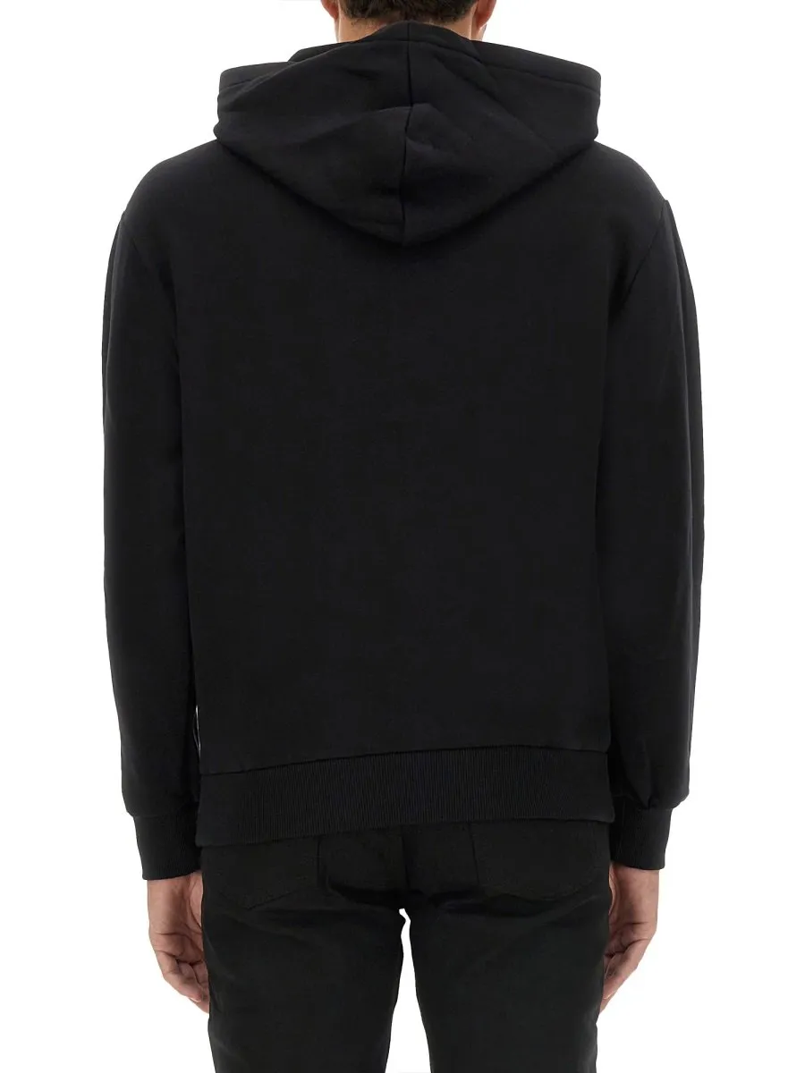 Logo Printed Straight Hem Hoodie