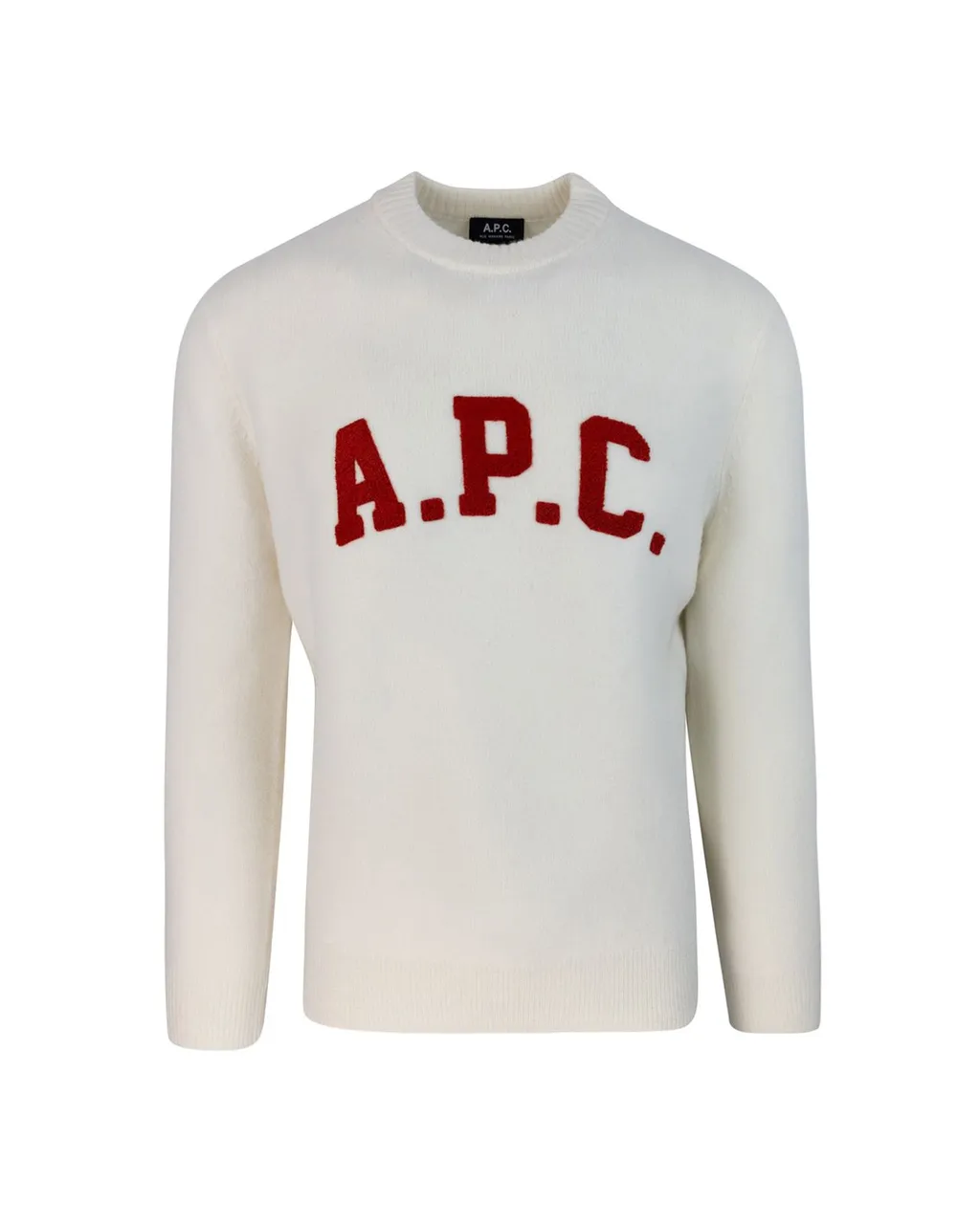 Logo Flocked Crewneck Jumper