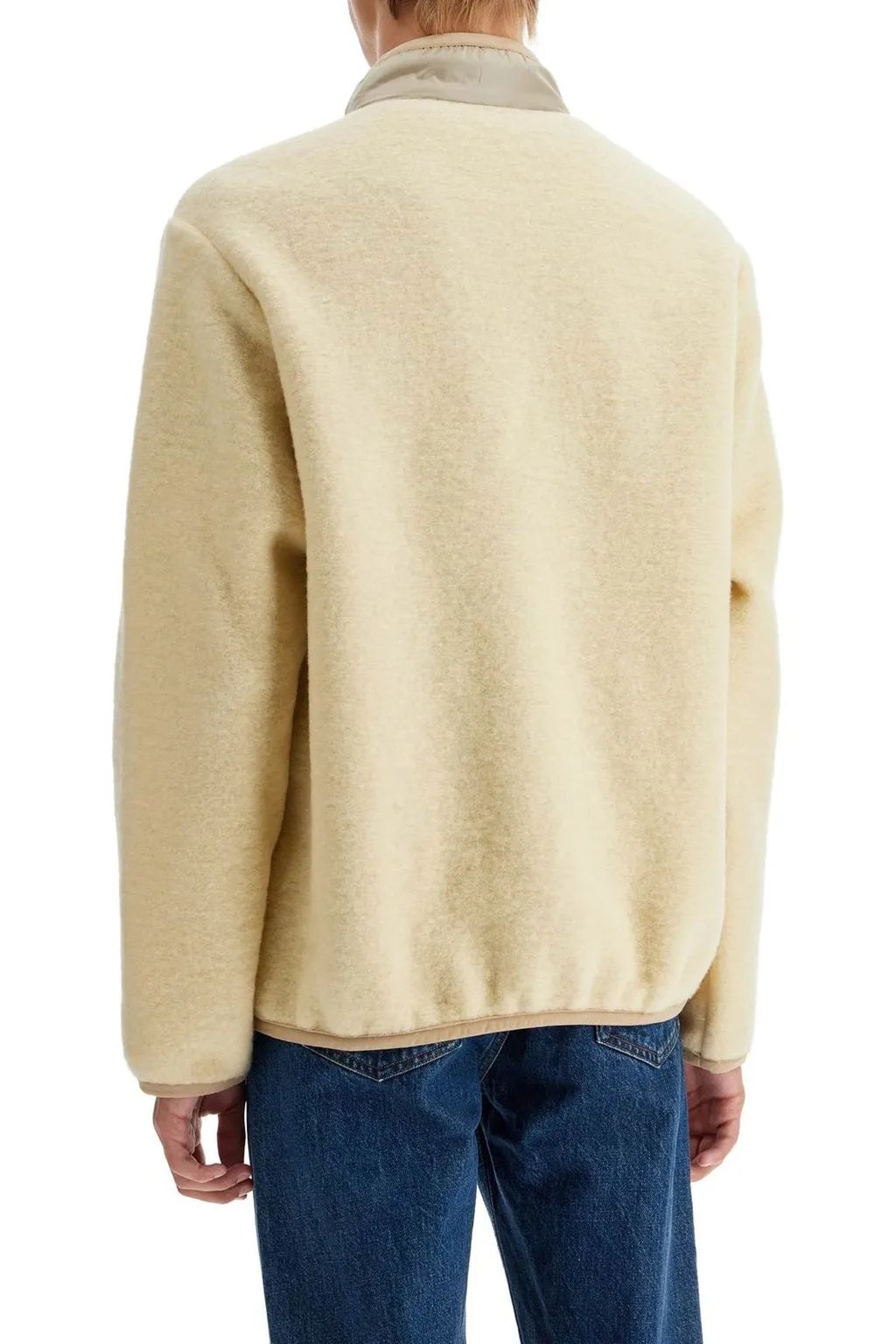 Logo Patch High Neck Overshirt