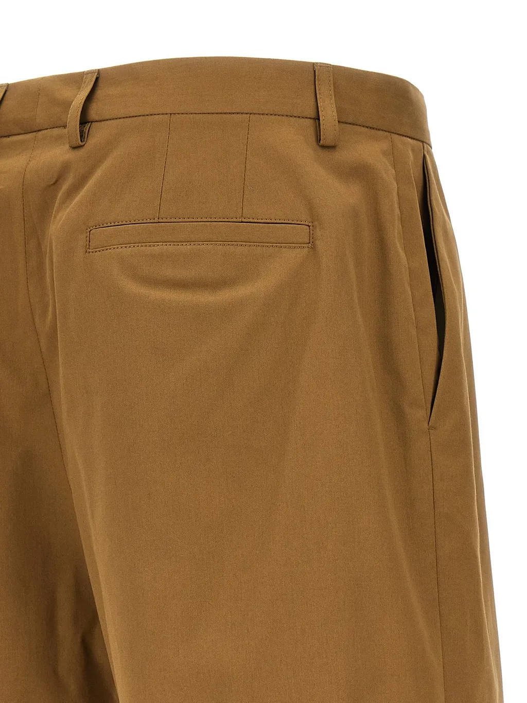Pleated Bermuda Shorts