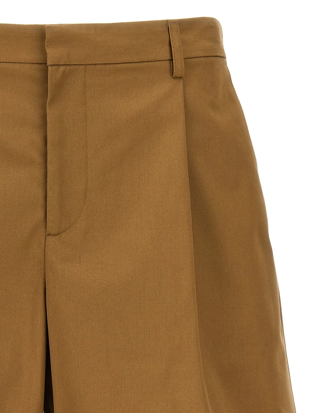 Pleated Bermuda Shorts