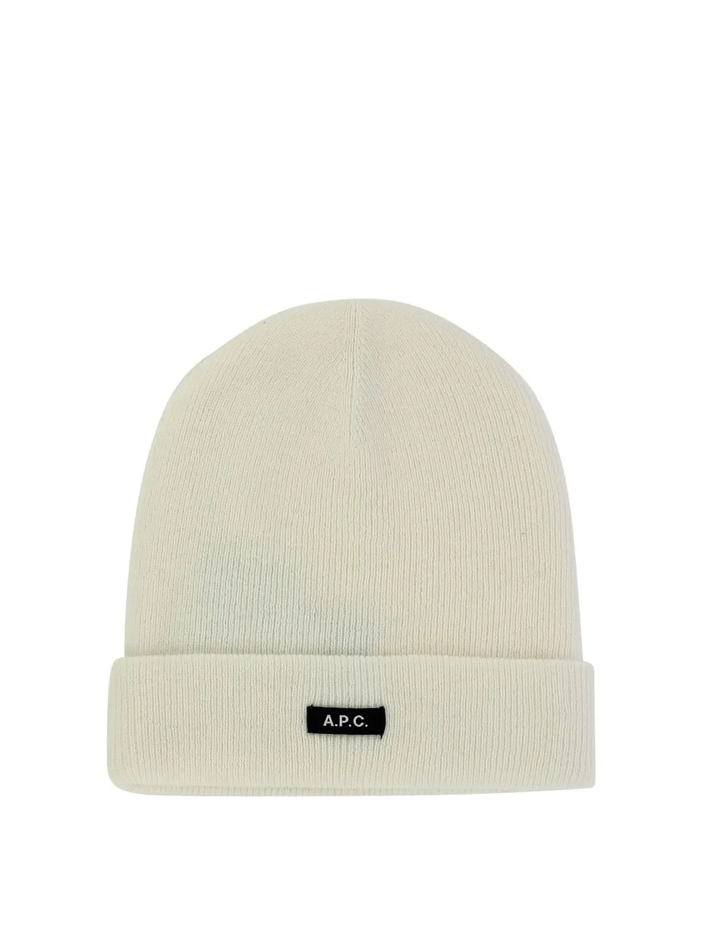 Logo Patch Ribbed Beanie
