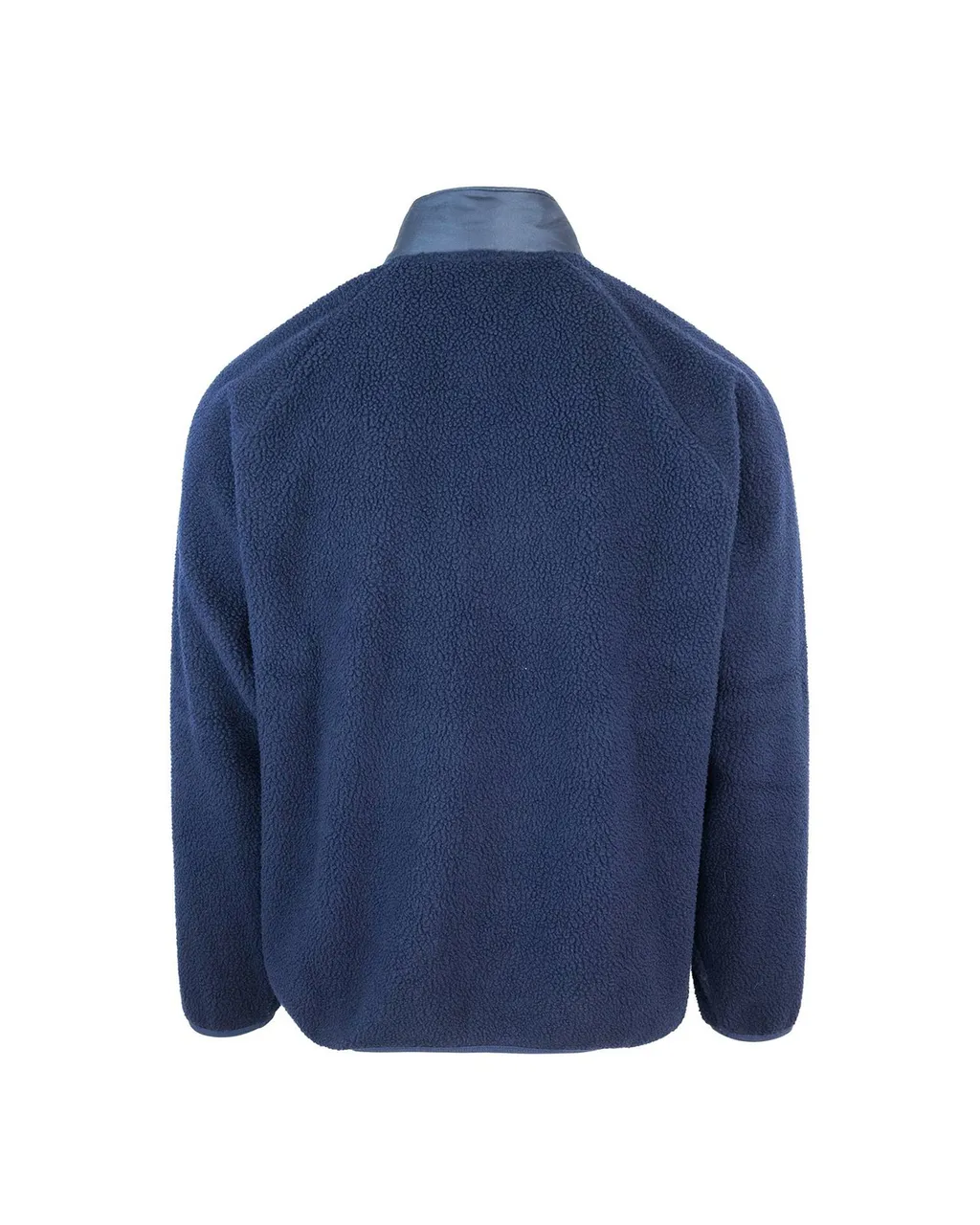 High-Neck Logo Patch Fleece Sweatshirt