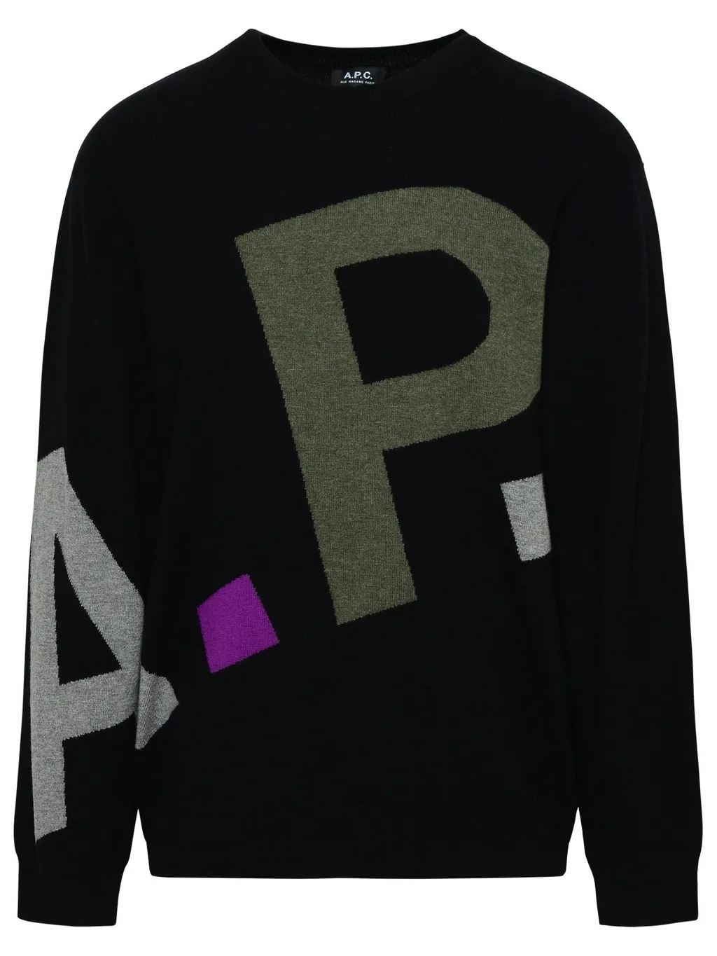 Logo Intarsia-Knitted Jumper