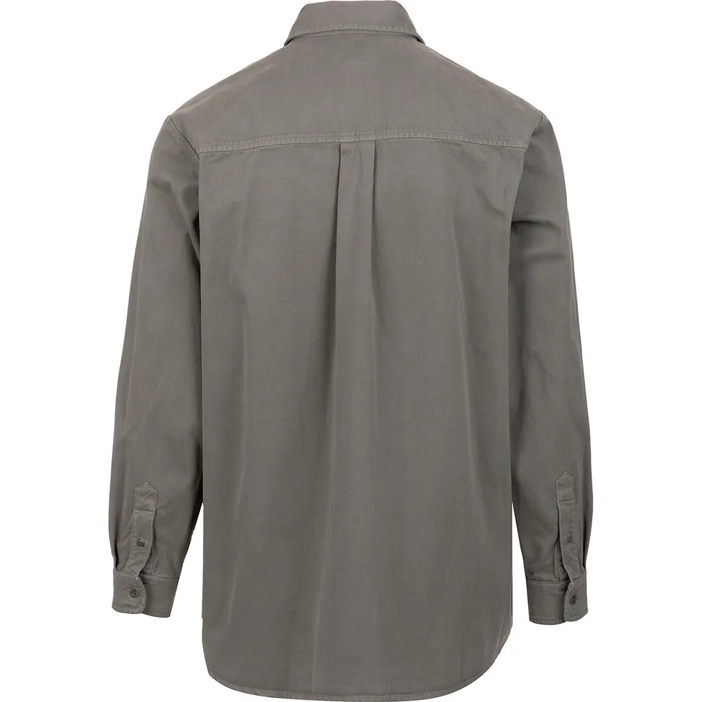 Logo-Patch Buttoned Shirt Jacket