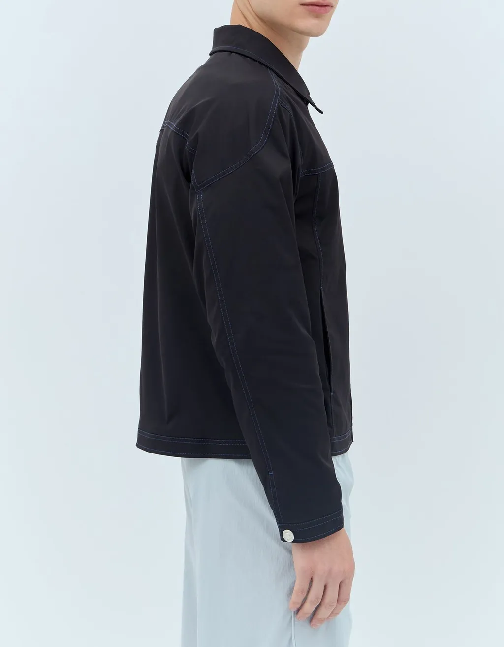 Topstitched Zip Jacket