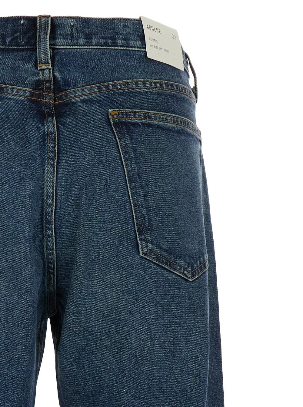 Stonewashed Tapered Leg Jeans