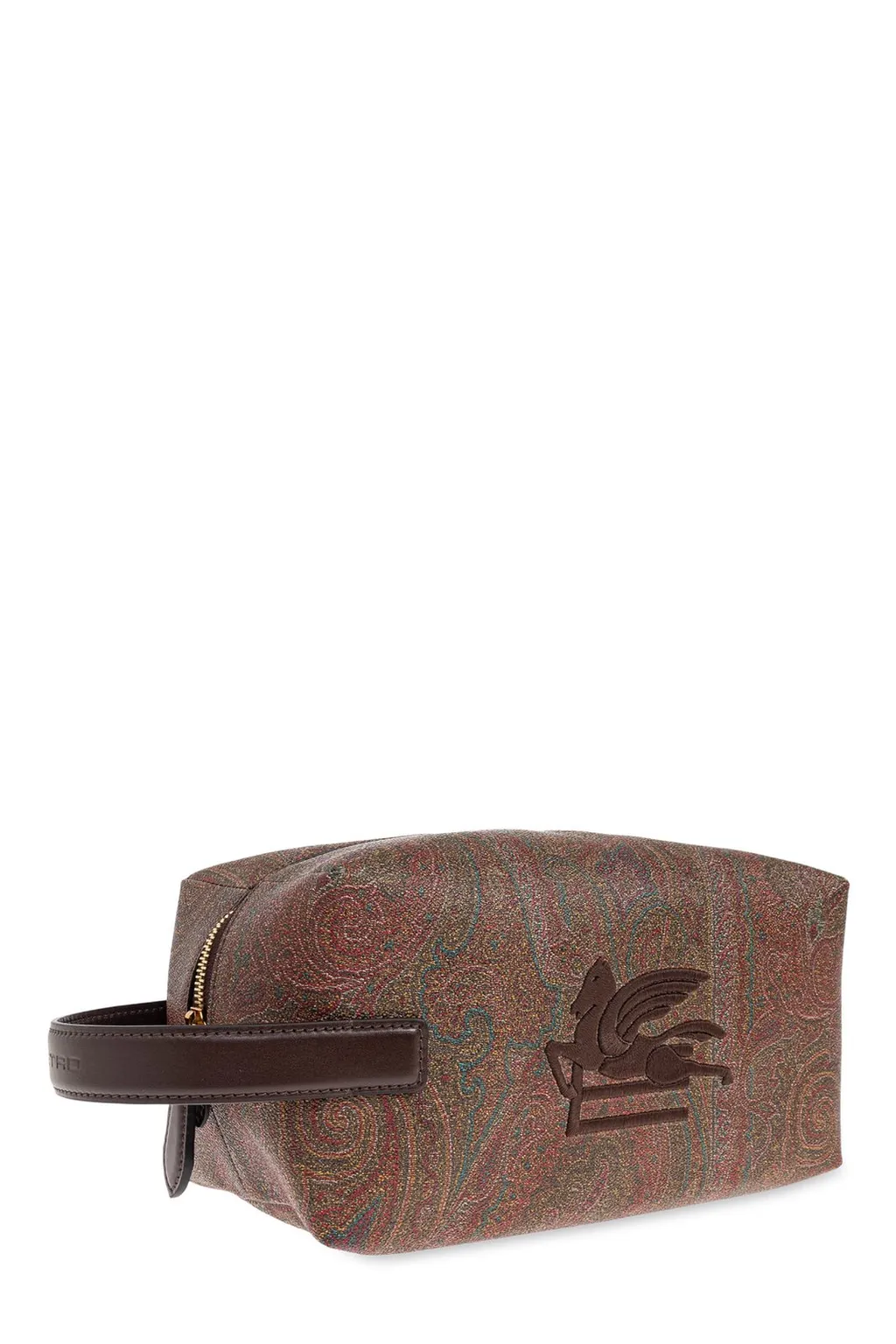 Paisley Printed Pegaso Embroidered Wash Bag