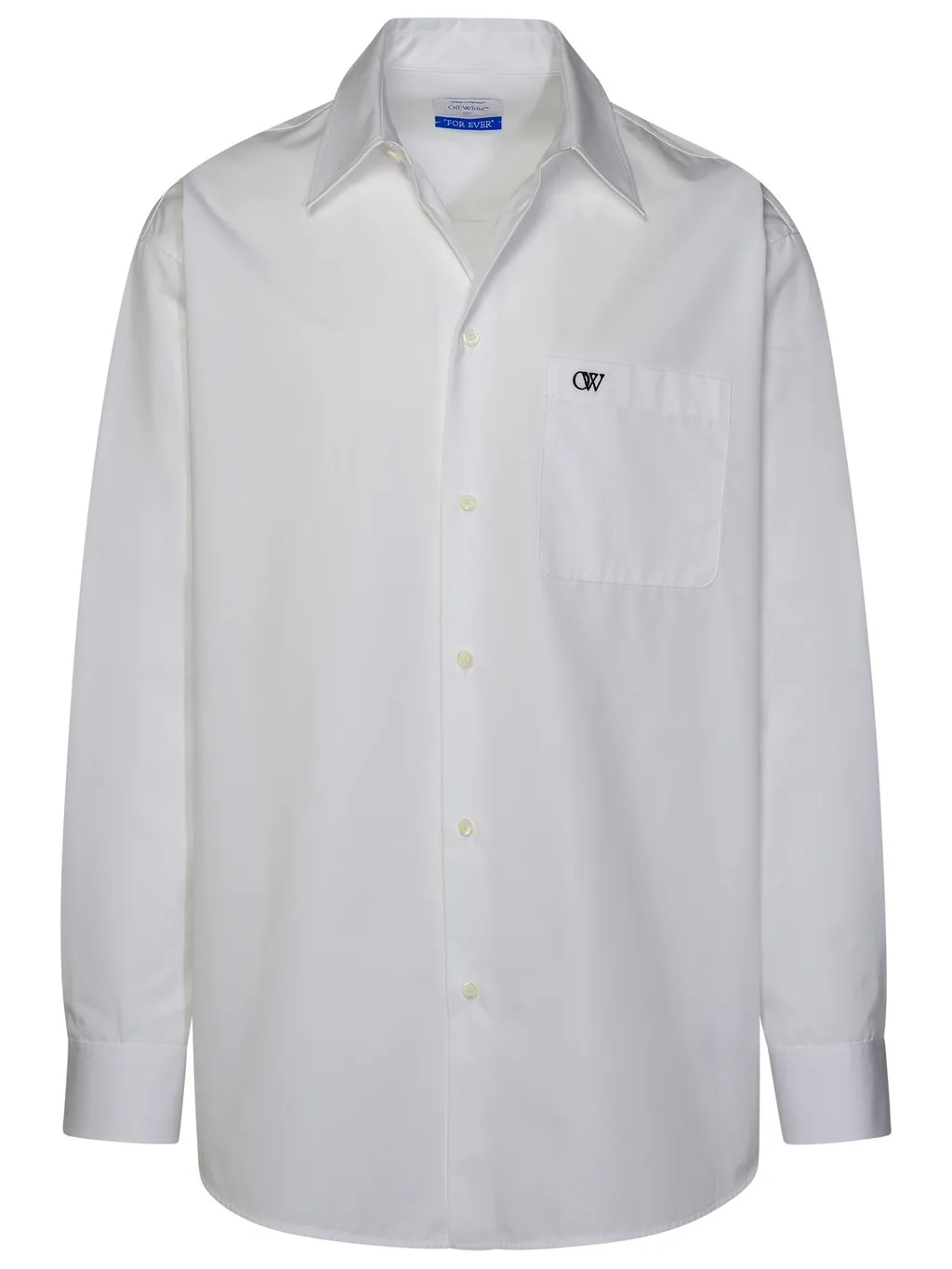 Logo Embroidered Long-Sleeved Shirt