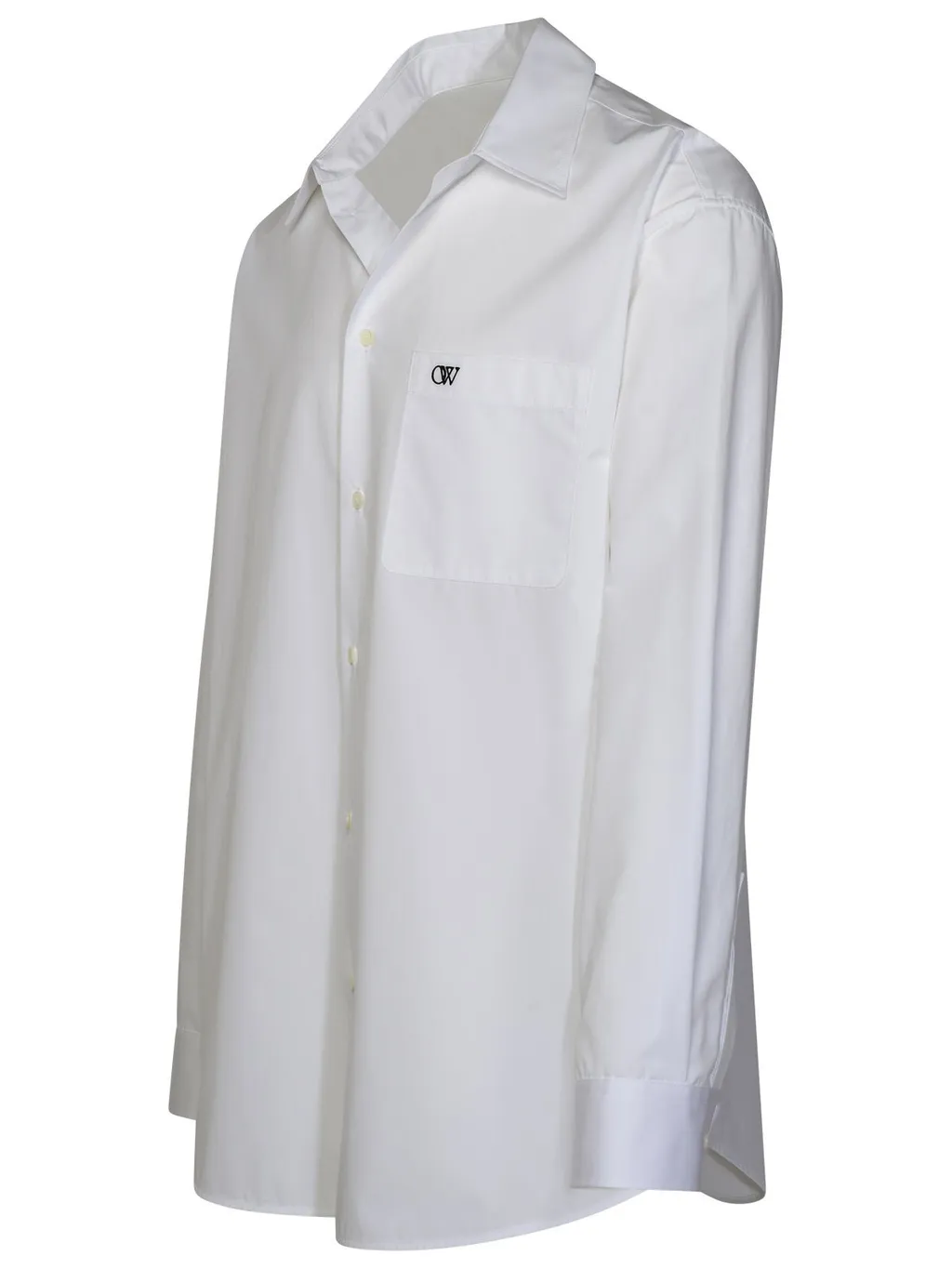 Logo Embroidered Long-Sleeved Shirt