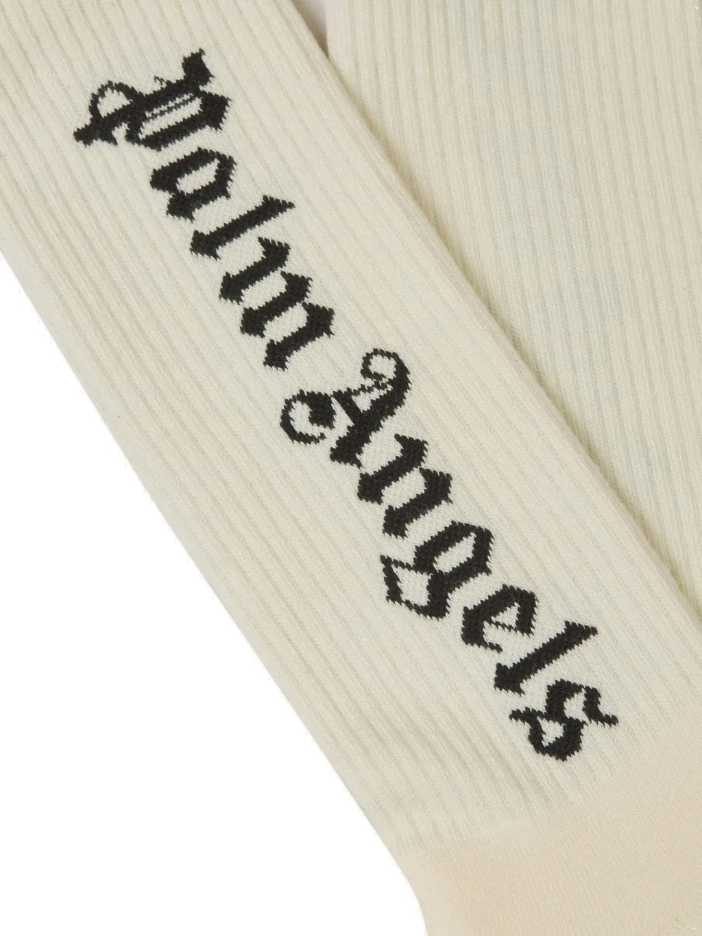 Logo Intarsia Socks