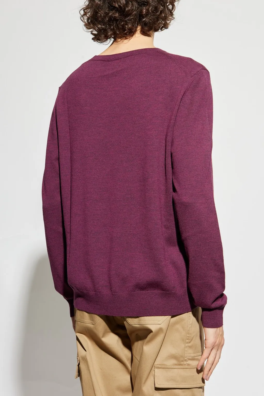 Logo Embroidered Knitted Jumper