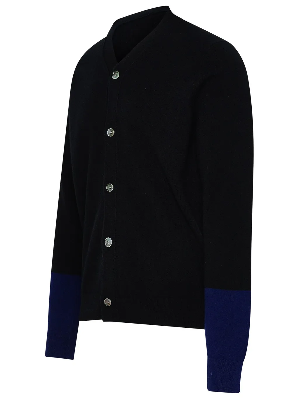 V-Neck Contrast Cuff Cardigan