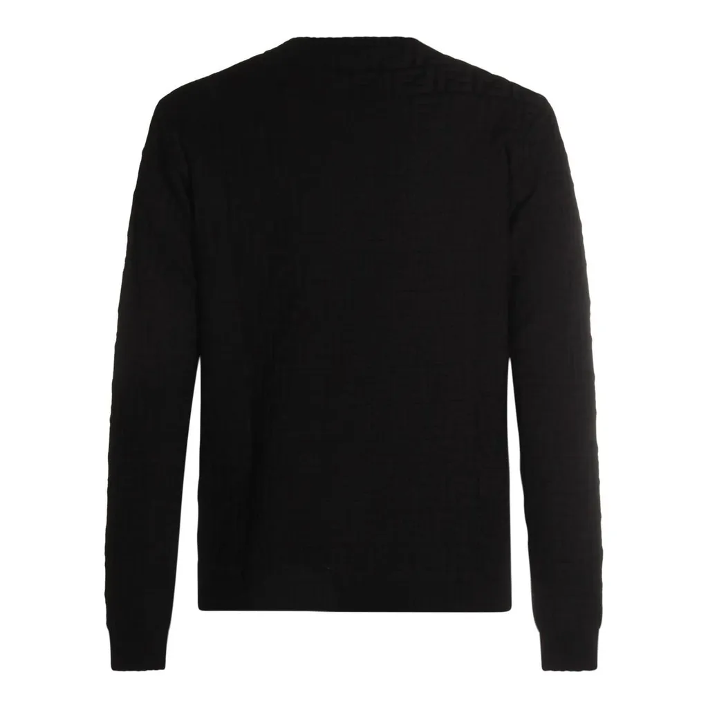 Ff Monogram Crewneck Knitted Jumper