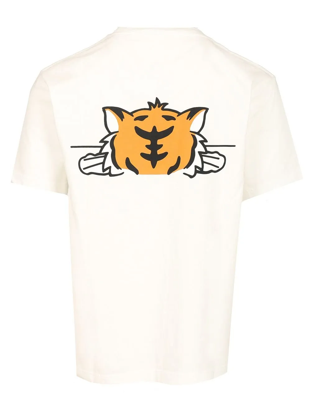 Happy Tiger Printed Crewneck T-Shirt