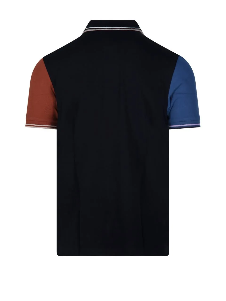 Colour-Block Logo Embroidered Polo Shirt