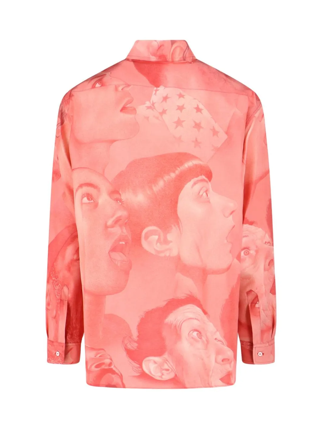 Portrait-Printed Long Sleeved Shirt