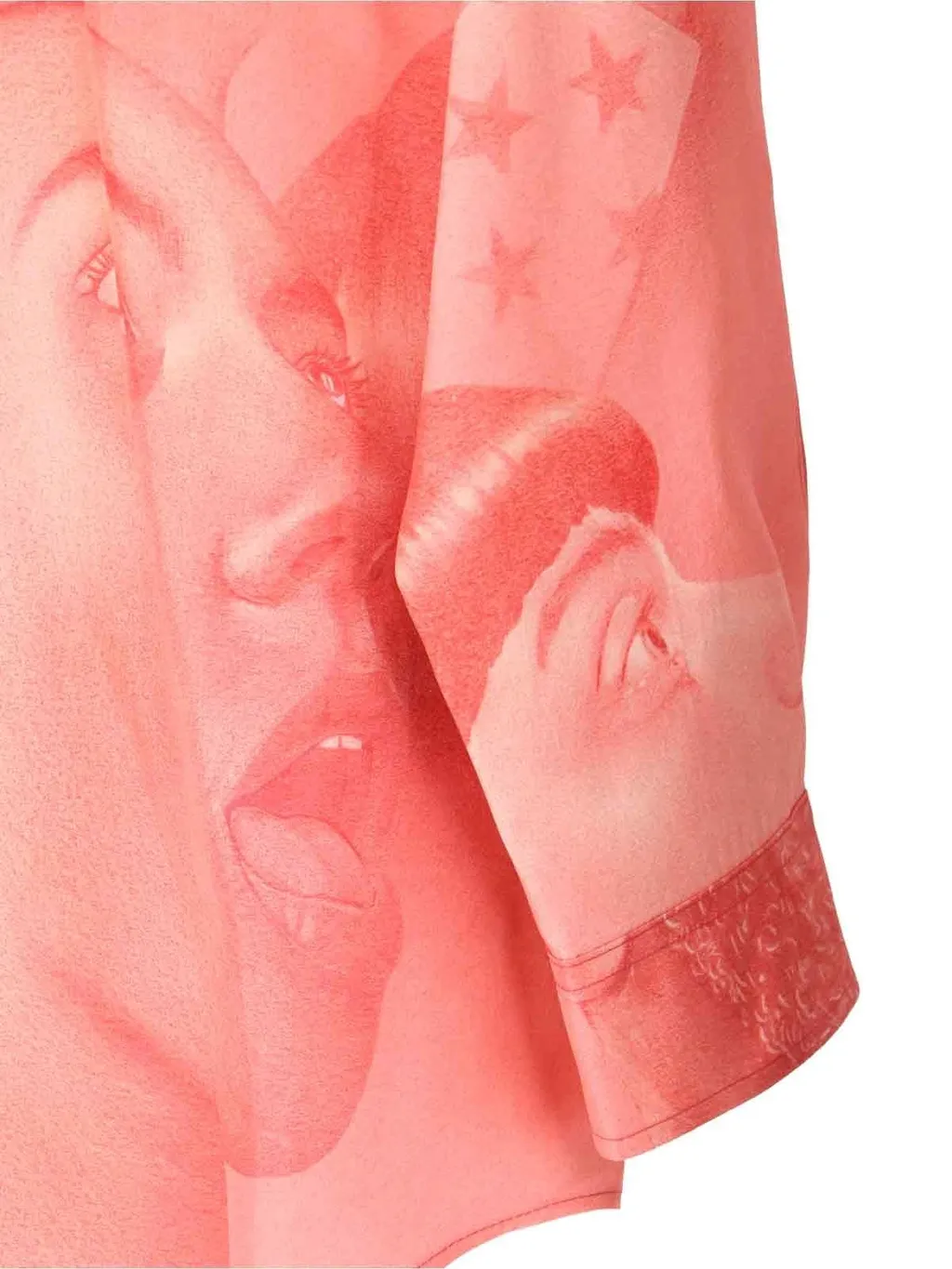 Portrait-Printed Long Sleeved Shirt