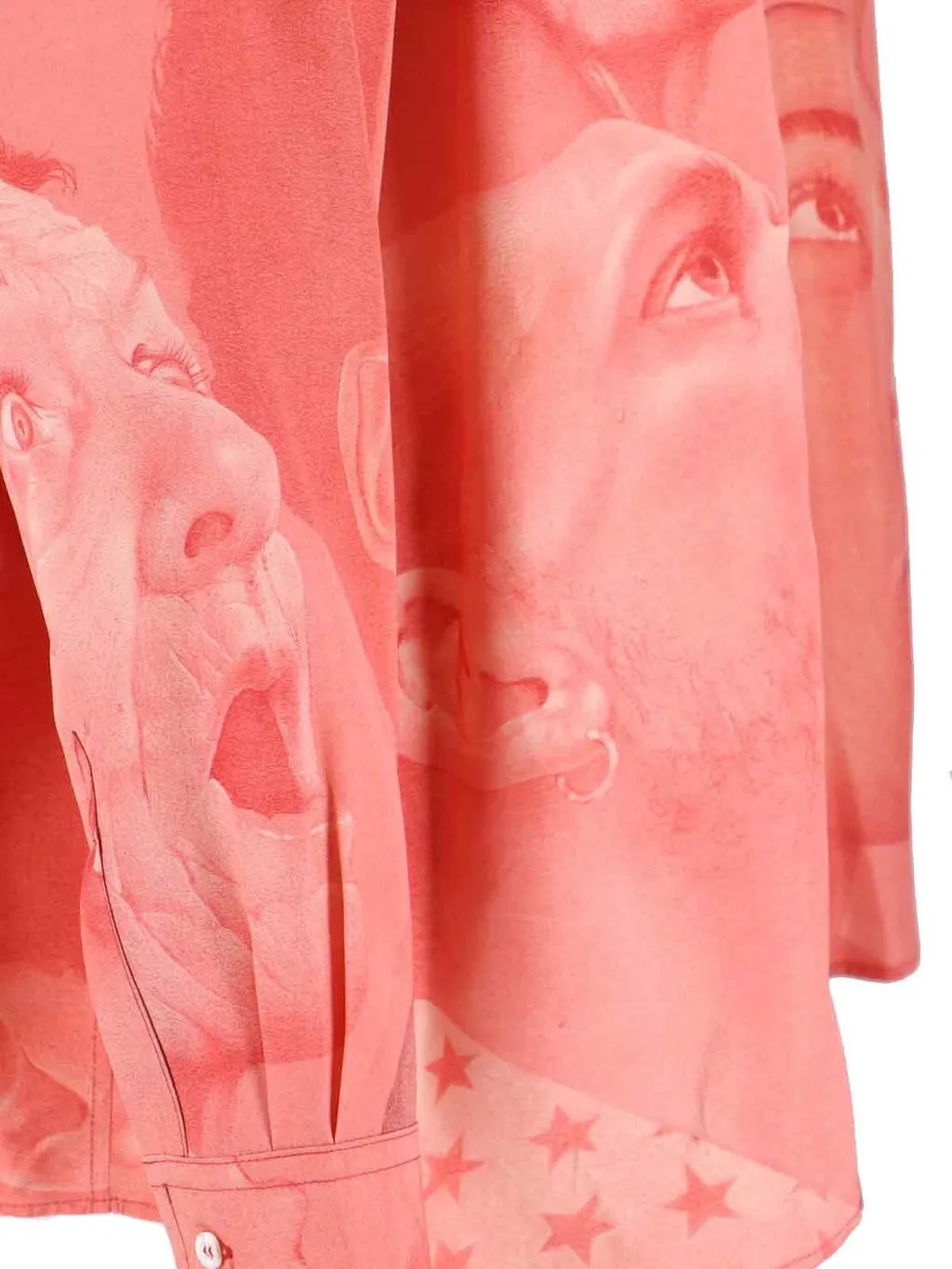 Portrait-Printed Long Sleeved Shirt