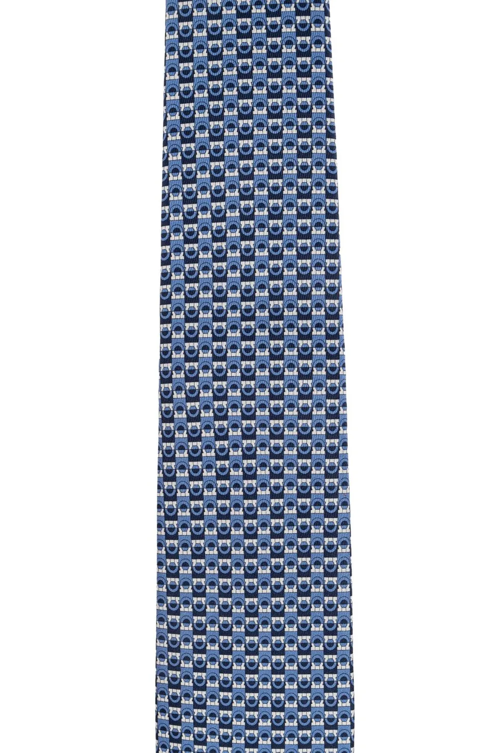 Gancini Bicolor Print Tie