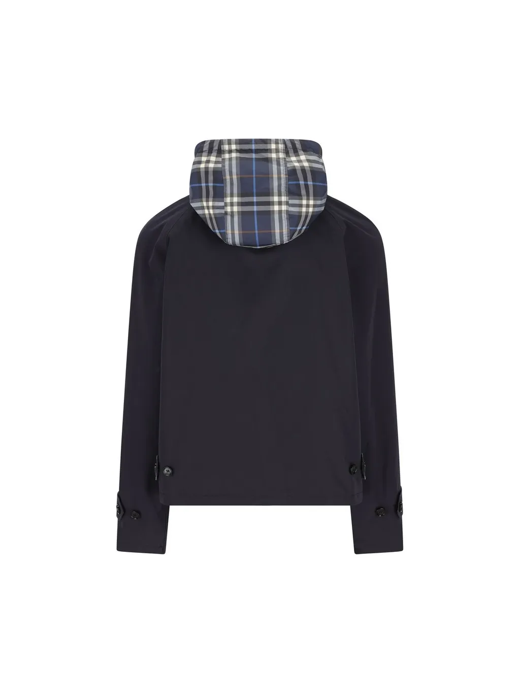 Reversible Check Hooded Jacket