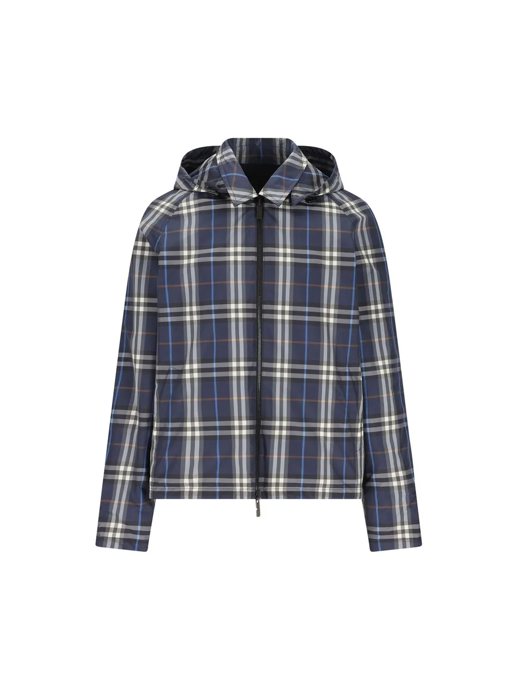 Reversible Check Hooded Jacket