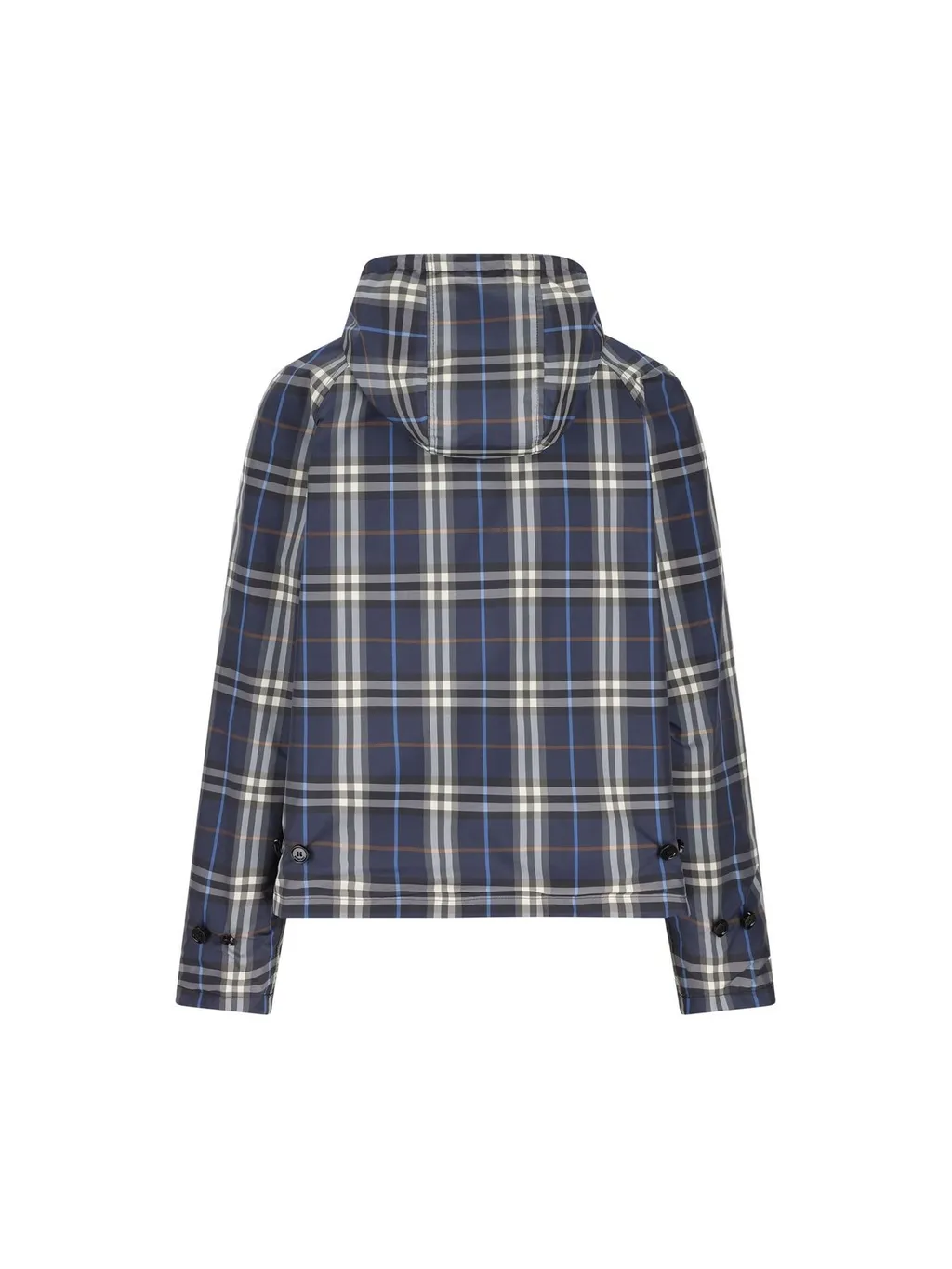Reversible Check Hooded Jacket
